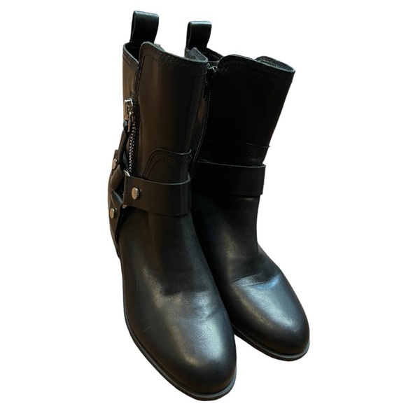 Marc Fisher Dalary Moto Harness Leather Boot - Picture 9 of 10